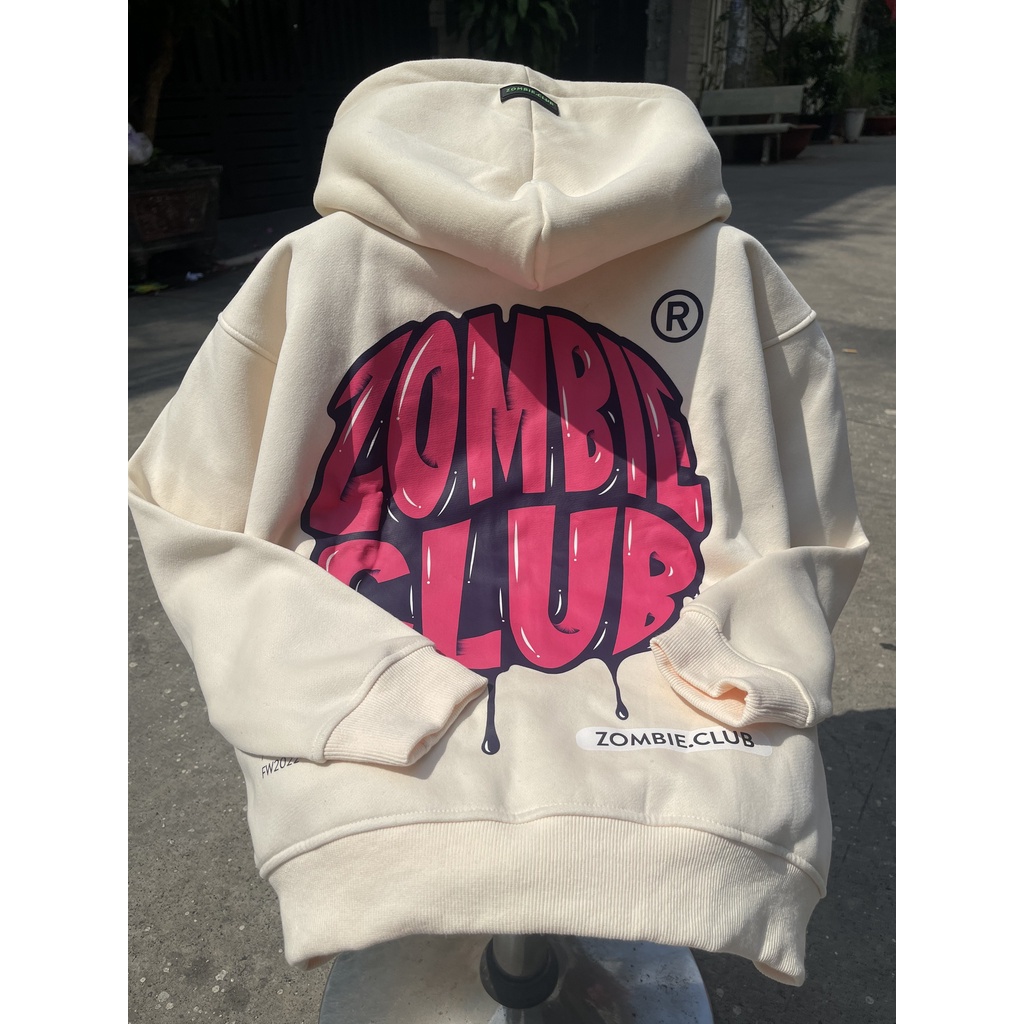 Áo Hoddie Zip Zombie Club, ICE CREAM Tybo Unisex Chính Hãng