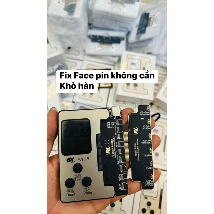 ✨ Box AY-A108 Kèm 2 mạch. Mạch làm Face Không Khò Hàn và Mạch Làm Pin: X - 14PRM✨