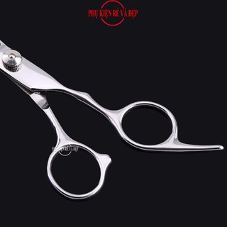 Kéo cắt tóc quoai vênh (Trắng)