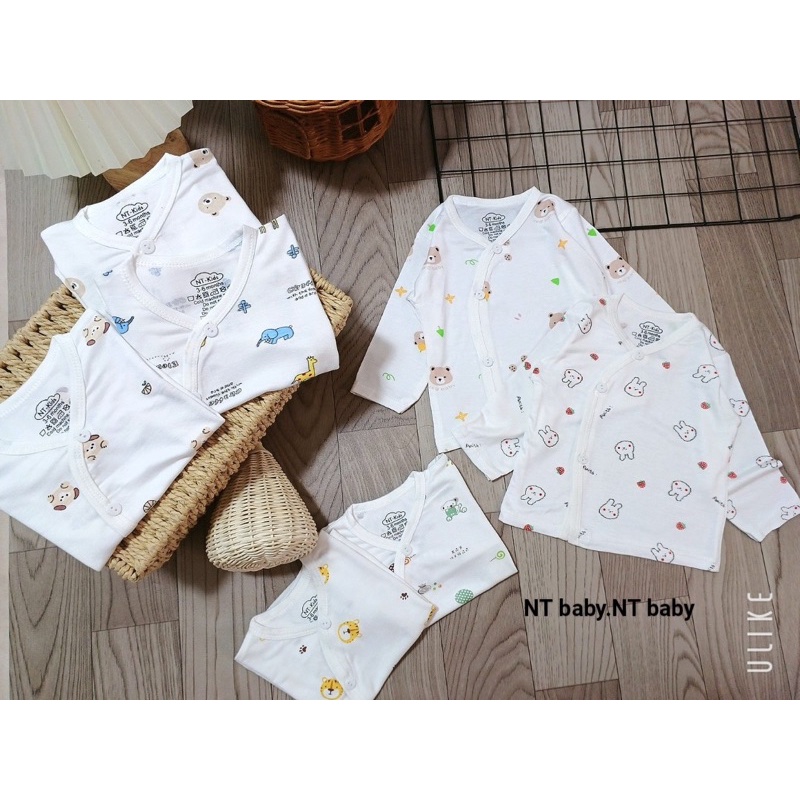 Áo dài tay thun lạnh cúc chéo siêu mềm mại cho bé yêu