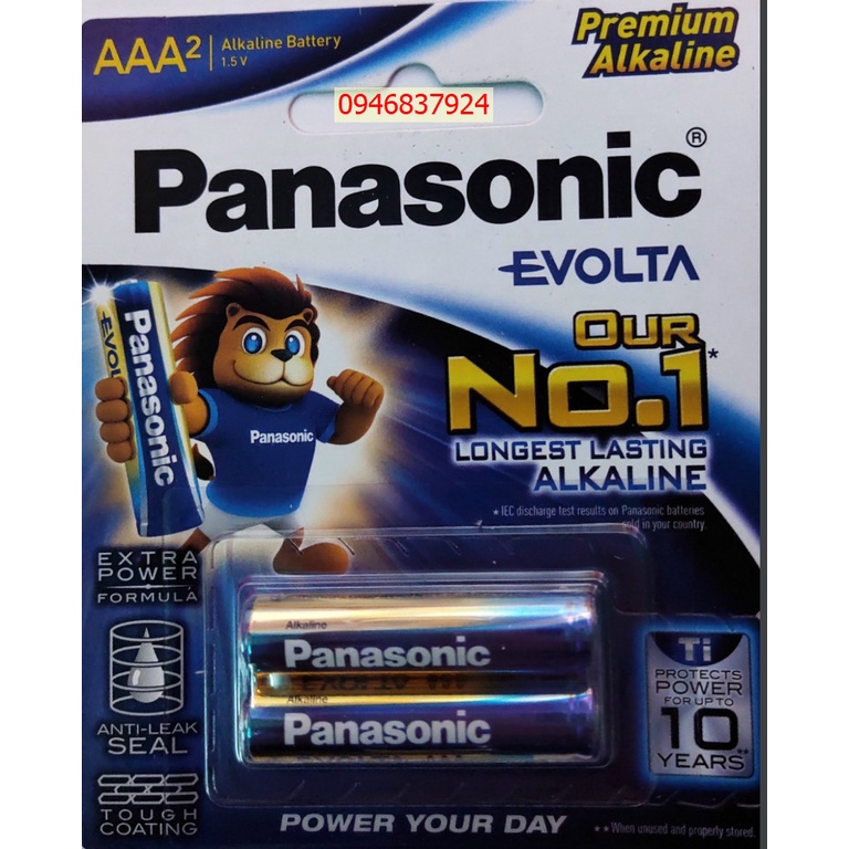 Hộ 12 vỉ Pin AAA Kiềm Evolta Panasonic LR03EG/2B vỉ 2 viên