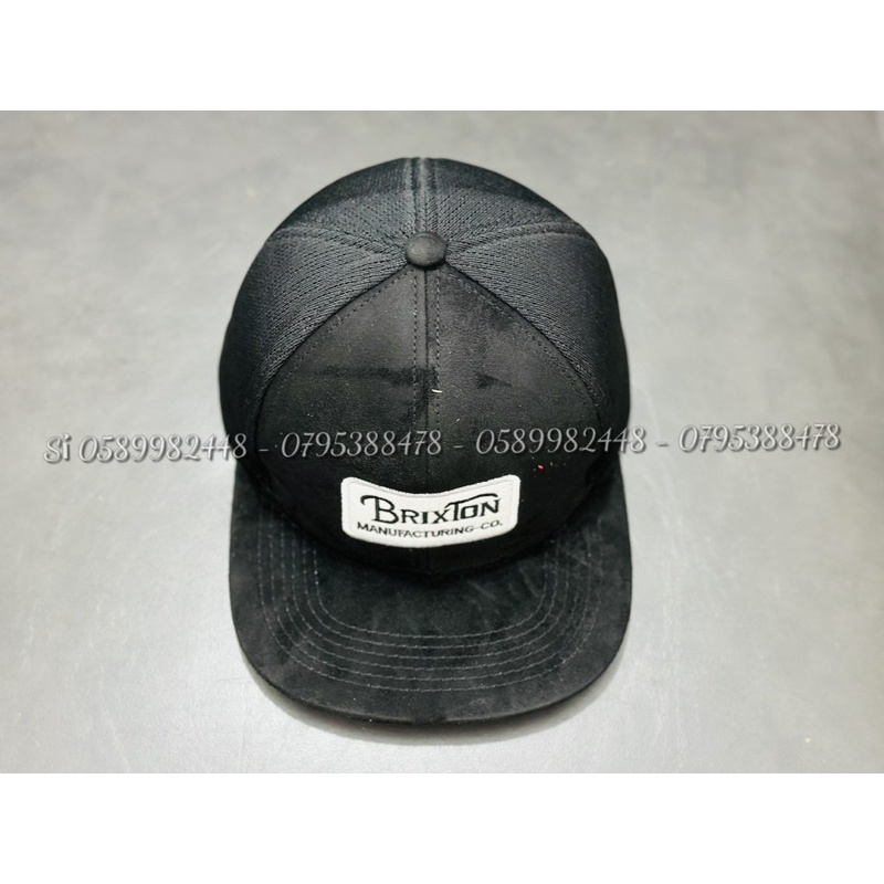 Mũ Snapback , nón kết lưỡi trai BRIXTON FULL ĐEN AUTHENTIC 2023
