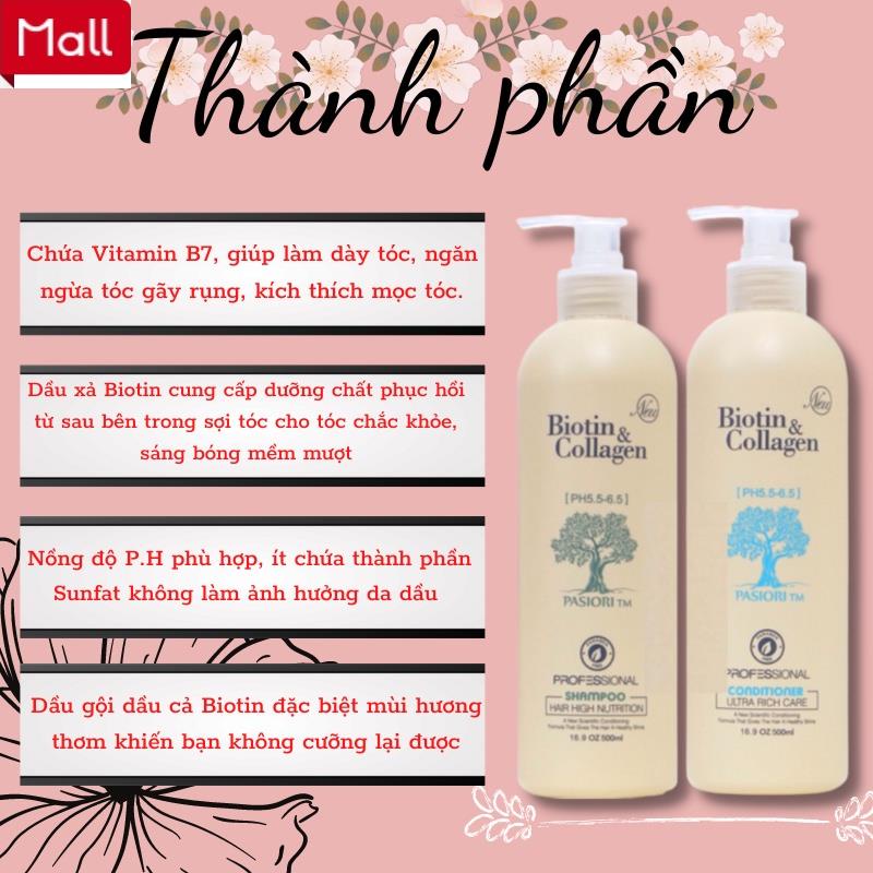 Biotin Collagen Trắng 1000ml - Biotin Collagen Trắng Chống Rụng Kích Thích Mọc Tóc Siêu Mềm _Shopee Mall