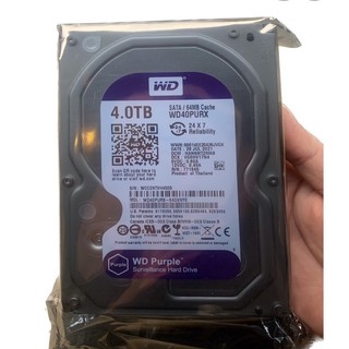 Ổ Cứng mới WD Purple 4TB SATA 3 3.5 inch WD40PURZ