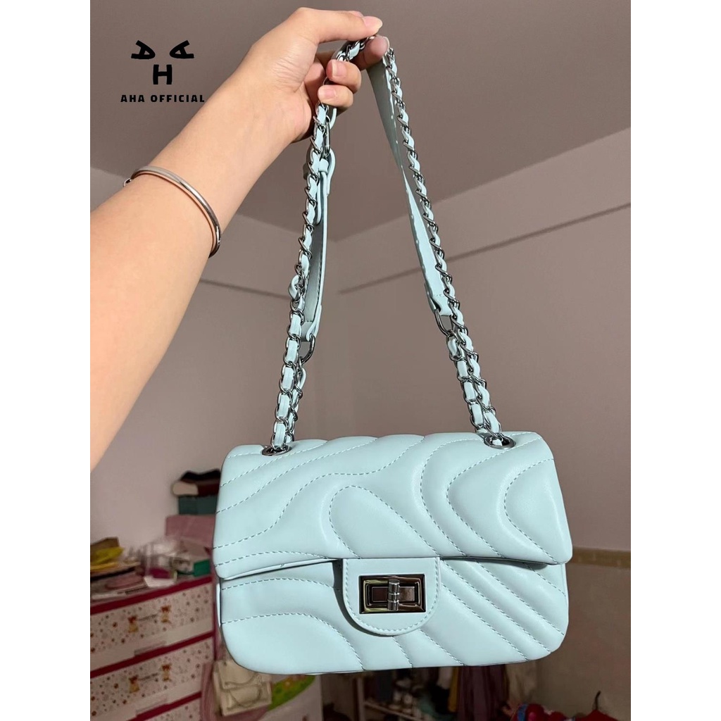 Túi Xách Đeo Vai Một Bên Vai Có Khóa Thêu Họa Tiết Thời Trang Cao Cấp