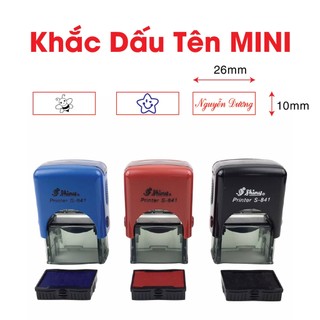 Dấu mini kích thước nhỏ chính hãng shiny s841 26 x 10mm