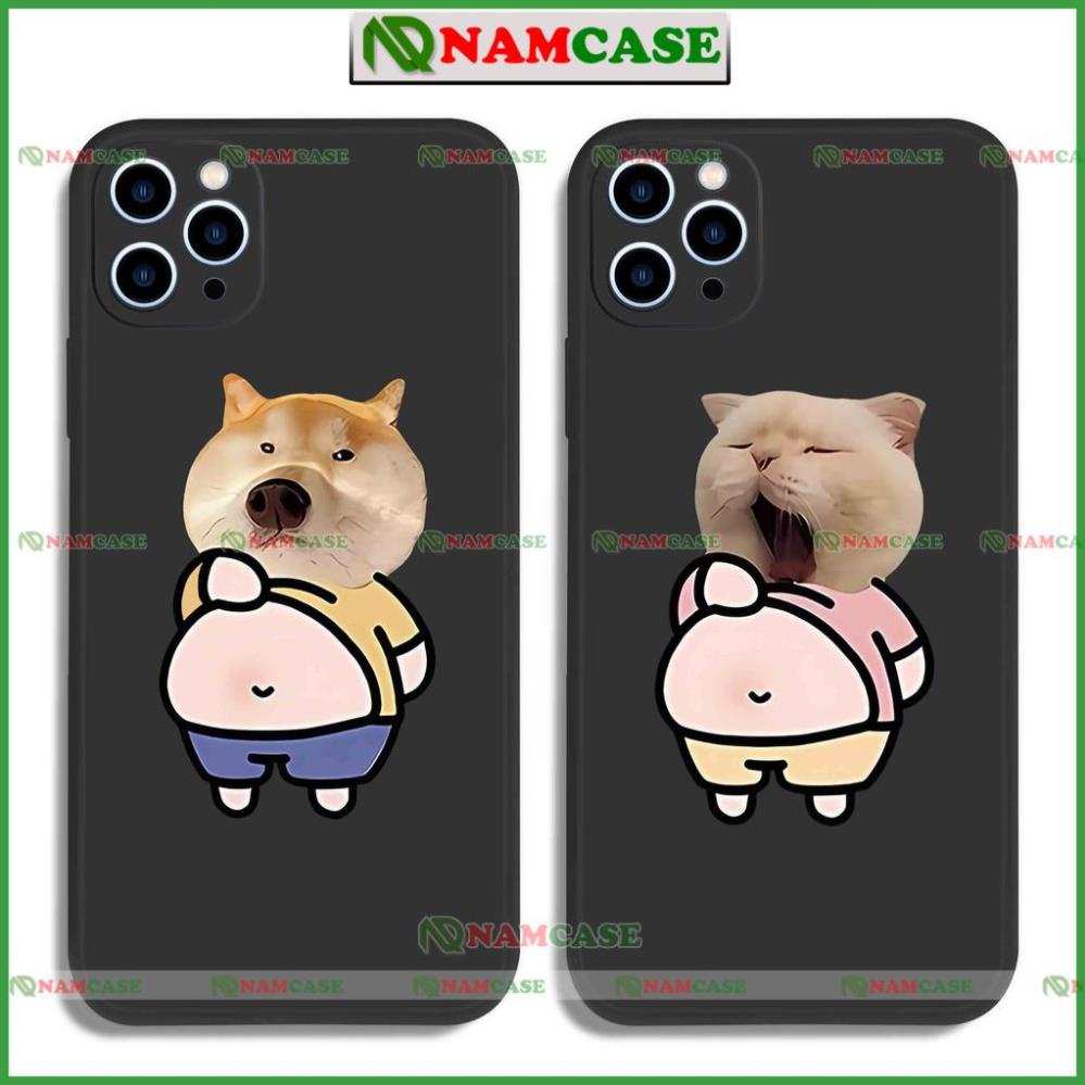 Ốp lưng iphone cặp đôi hoạt hình độc lạ chó mèo ngộ nghĩnh dễ thương đẹp cho ip 6/6s/7/8/X/XS/11/12/13/14 Pro Plus Max
