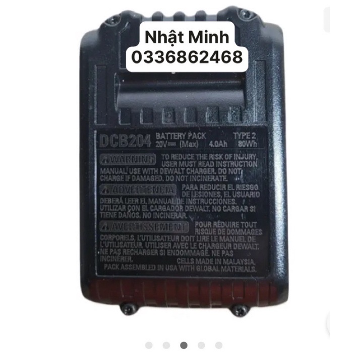 PIN DCB204 DEWALT 4.0 20V ZIN MỚI