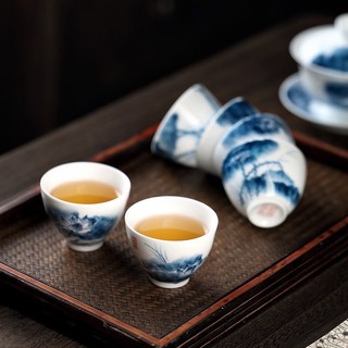 Bộ chén sứ cảnh đức vẽ tay