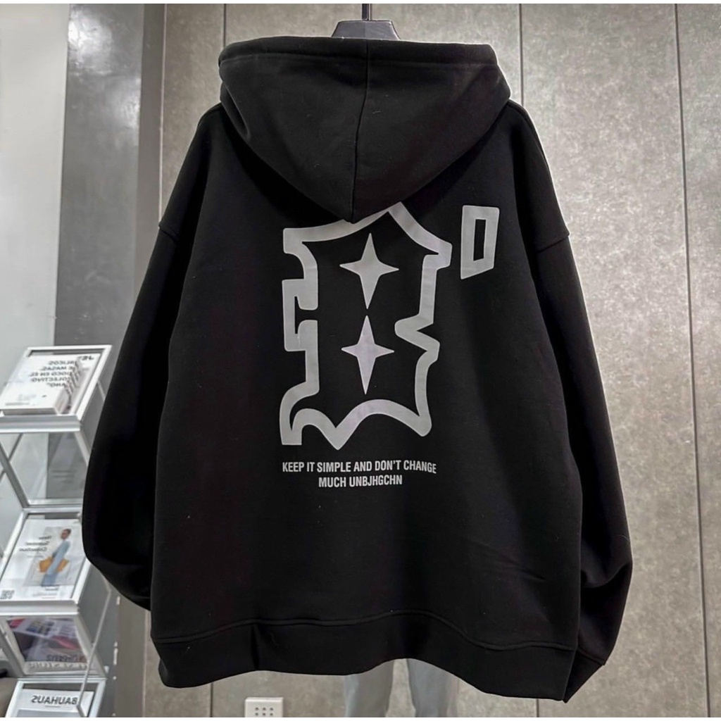 Áo khoác hoodie nam nữ kiểu dây kéo logo chữ B cực ngầu MCTPhoodie229
