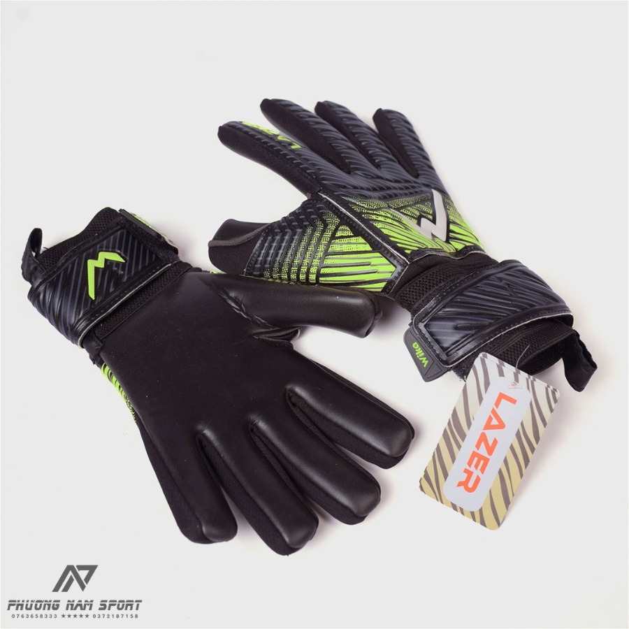 Găng Tay Thủ Môn Wika Lezer Chính Hãng, Bao Tay Thủ Môn Có Xương Trợ Lực Bảo Vệ Ngón Tay Full Size 8 9 10