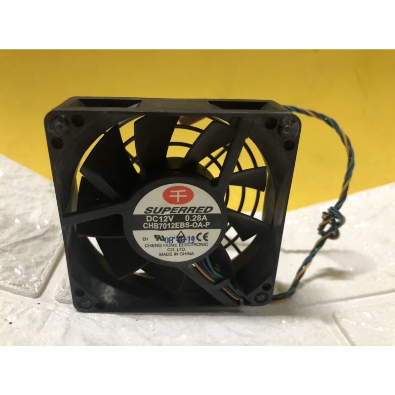 Fan 7cm 12V 0.28A jack cắm 4pin làm tản nhiệt