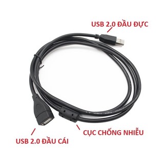 Dây USB Nối Dài 1.5m 3m 5m Đen