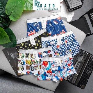 Quần lót nam boxer thun lạnh cao cấp co giãn 4 chiều, quần xì nam combo 4 cái .