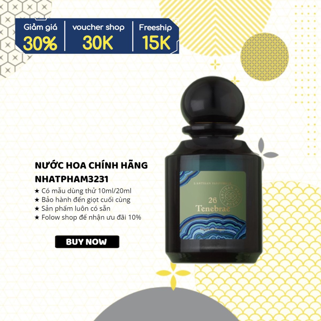Nước hoa Tenebrae 26 L'Artisan Parfumeur 5ml/10ml/20ml