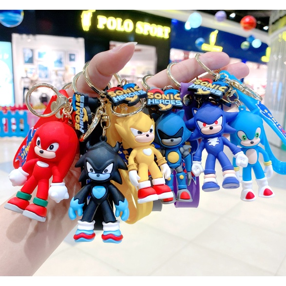 {Sonic the Hedgehog} MÓC KHÓA HOẠT HÌNH -THÚ CƯNG CÁC LOẠI - MÓC KHOÁ TRANG TRÍ CẶP XÁCH BALO
