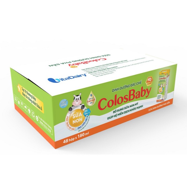 Sữa bột pha sẵn ColosBaby IQ Gold 180ml - lốc 4 hộp