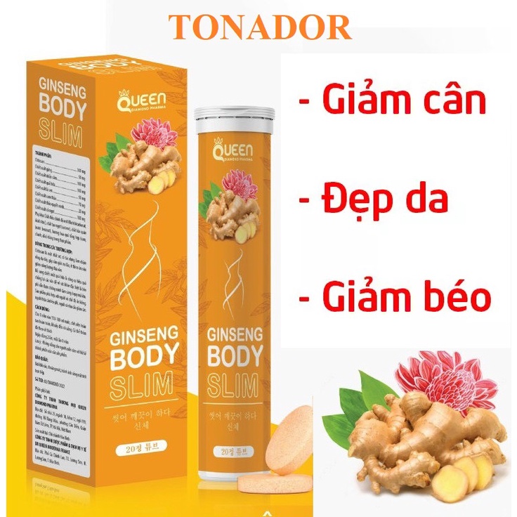Sủi Gừng Giúp Giảm cân, Giảm mỡ, cho vòng eo thon và săn chắc hộp 20 viên
