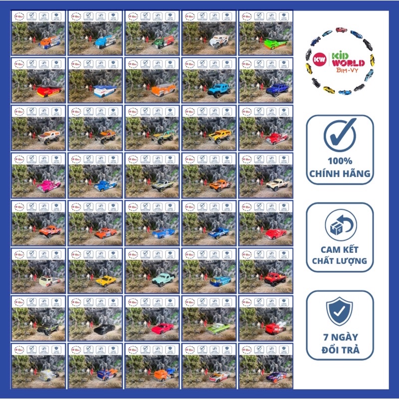 Xe mô hình Hot Wheels Loose không hộp, nhiều mẫu. Tỷ lệ 1:64. MS: 02.