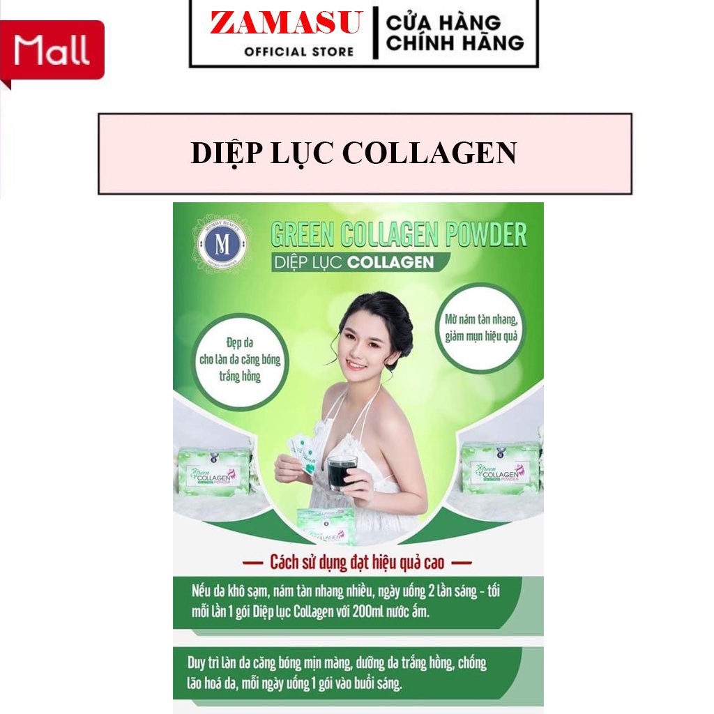 Diệp Lục Collagen Chính Hãng  Giảm Cân Green Collagen Hộp 30 Gói. | BigBuy360 - bigbuy360.vn