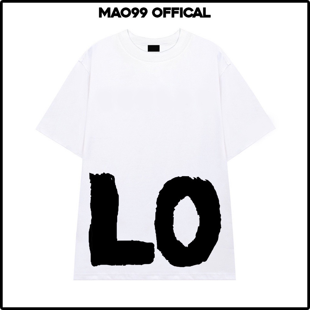 Áo thun unisex LOVE Maomao871999, tay lỡ form rộng oversize, 100% cotton Local Brand