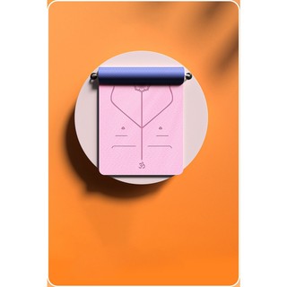 Thảm Yoga Định Tuyến PIDO dày 6mm Chống trơn trượt, bám dính tốt, dễ vệ sinh - Tặng kèm túi đựng và dây buộc