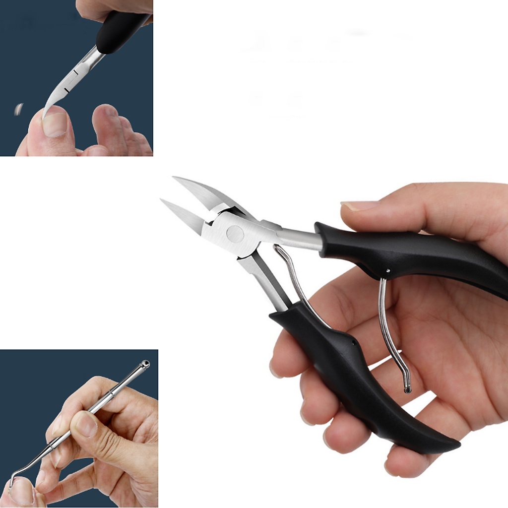 Kìm Cắt Móng Kiểu Mới Chất Liệu Cao Cấp Sắc Bén Tiện Lợi Tặng Kèm Thanh Nạy Móng