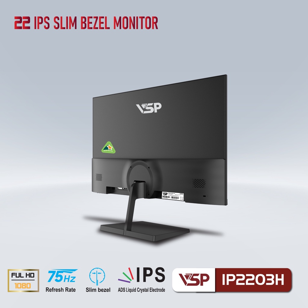 Màn hình VSP IP2203H 22inch (21,45" IPS FHD 75Hz, HDMI+VGA) - Hàng chính hãng | BigBuy360 - bigbuy360.vn