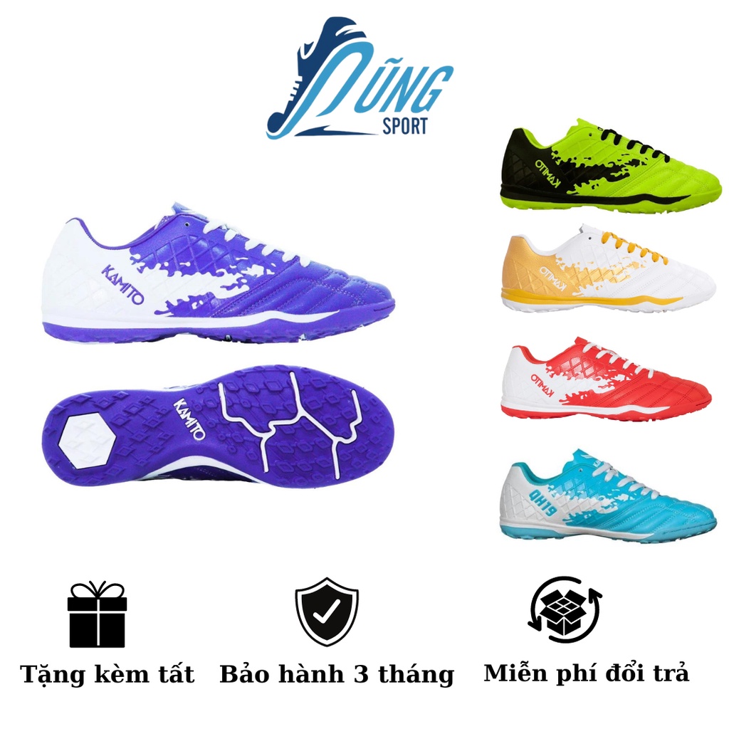 Giày Đá Bóng Trẻ Em QH19 KIDS 2021 KAMITO Chính Hãng, Độ Bám Vượt Trội, Siêu Thật Chân