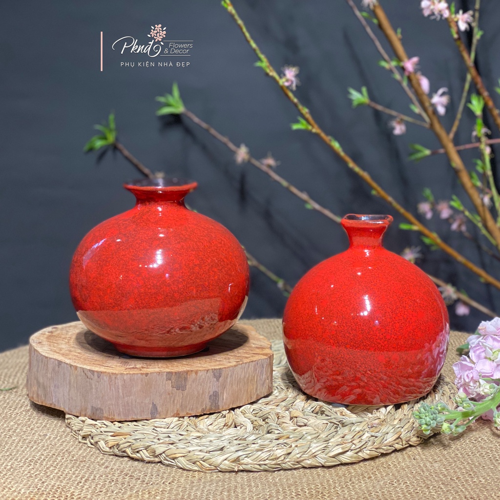 Bình hút tài lộc mini phù hợp người mệnh hỏa, thổ PKND FLOWERS & DECOR MG146