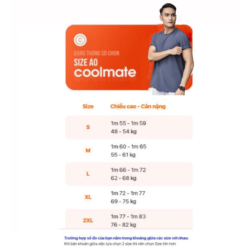 Áo thun nam Daily Tee thoáng khí, nhuộm sạch Cleandye Coolmate chất lượng cao