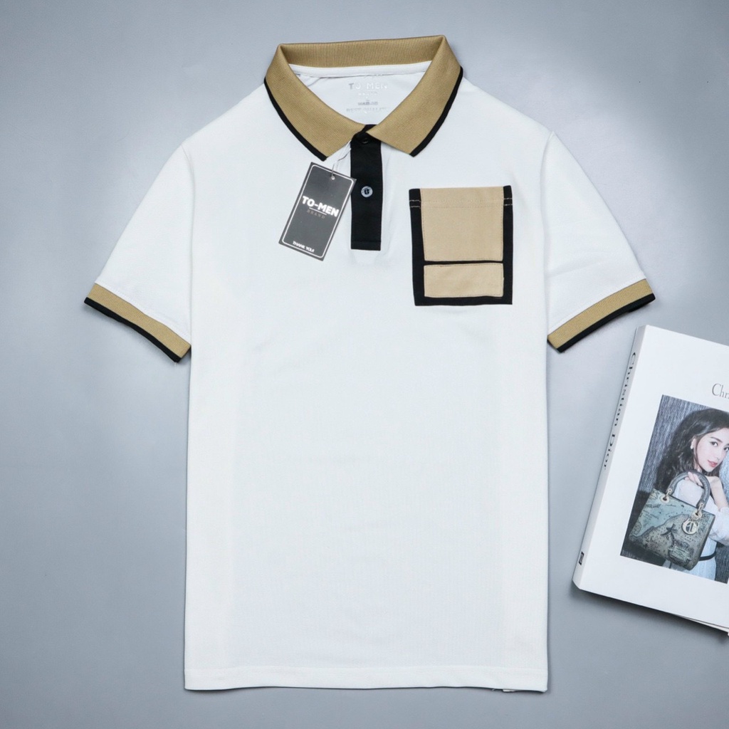 Áo thun nam polo Nam Thiết kế cổ bẻ Có túi trc tiện dụng, vải cá sấu cao cấp mềm mịn, Chất catton 100% siêu thoát mát -