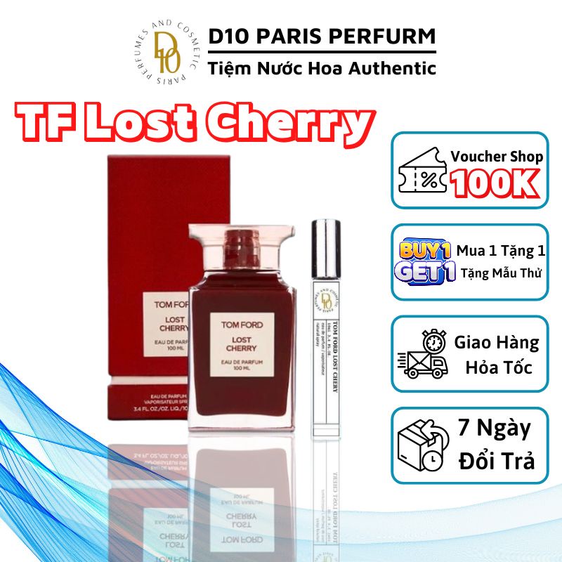 Nước hoa nữ tomford lost cherry mẫu thử 10ml thơm lâu sang trọng quyến rũ.