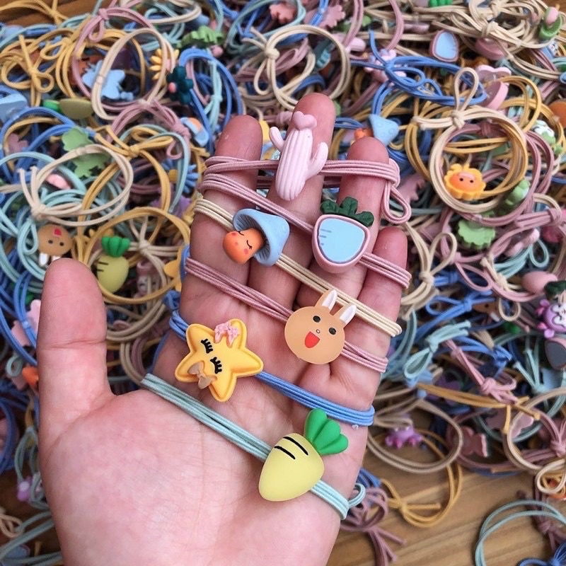 Dây buộc tóc icon hình thú siêu xinh