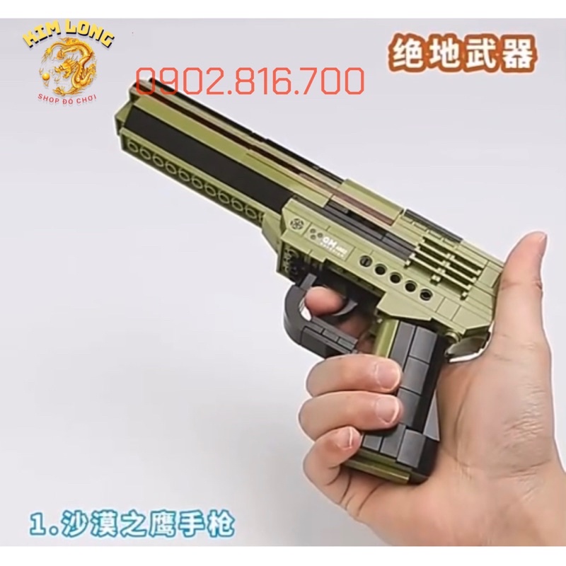 DIY Đồ chơi lắp ráp Le-go 3D mô hình Sung biến hình 3 trong 1 có thể ban được