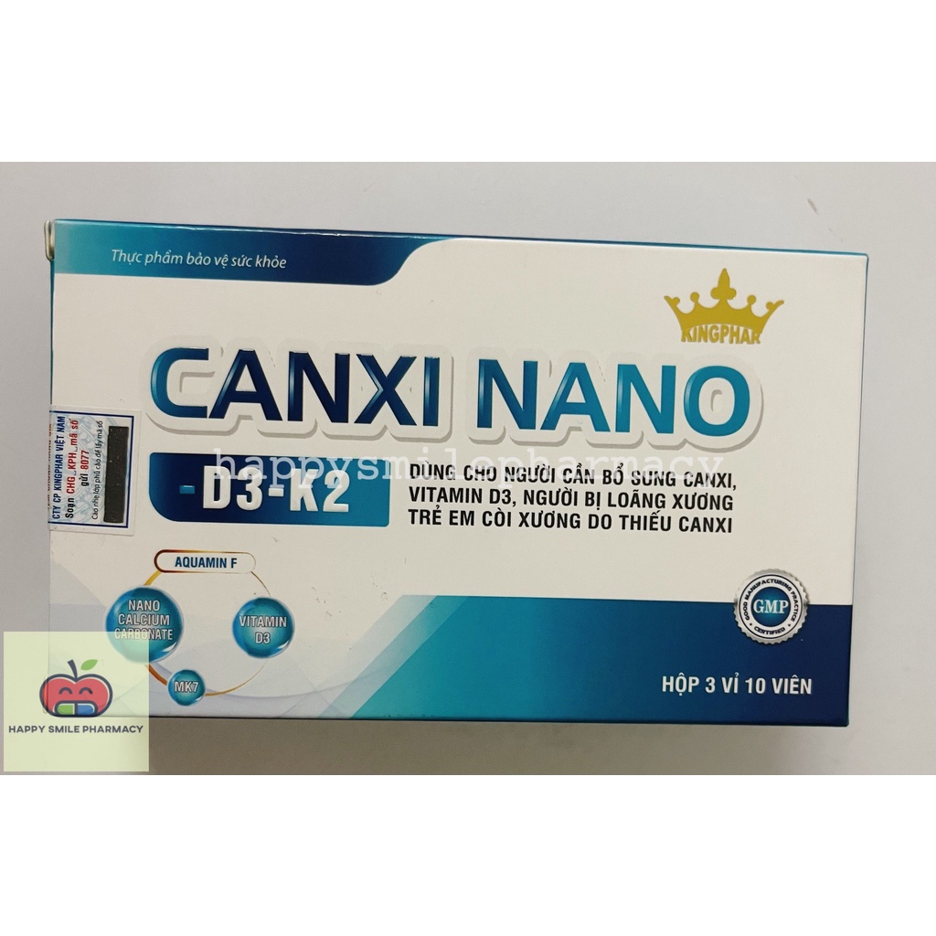 CANXI NANO D3 K2 - bổ sung canxi và vitamin