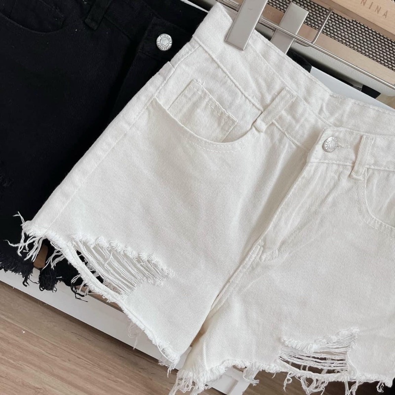 BIG SIZE Quần short jean nữ big size lưng cao short jean size đại 30-3