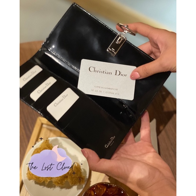 Ví Clutch Dior Vintage full phụ kiện box túi giấy