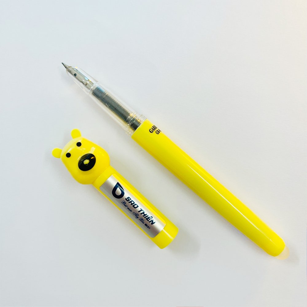 Bút mực gấu GB011 ngòi êm có tẩy xóa