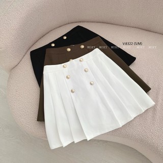 SP008322-Chân váy xếp ly nút