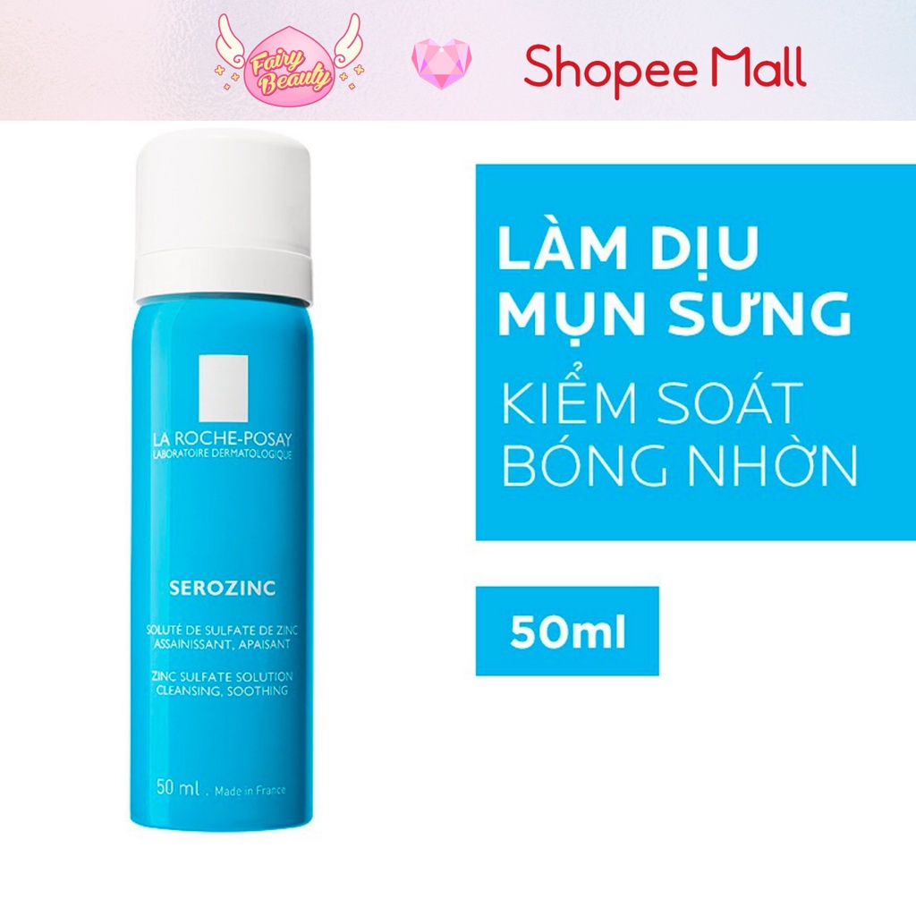 [LA ROCHE-POSAY] Xịt Khoáng Làm Dịu Dành Cho Da Dầu Mụn, Giúp Giảm Sưng Viêm Và Kiểm Soát Nhờn Serozinc 300/150/50ml