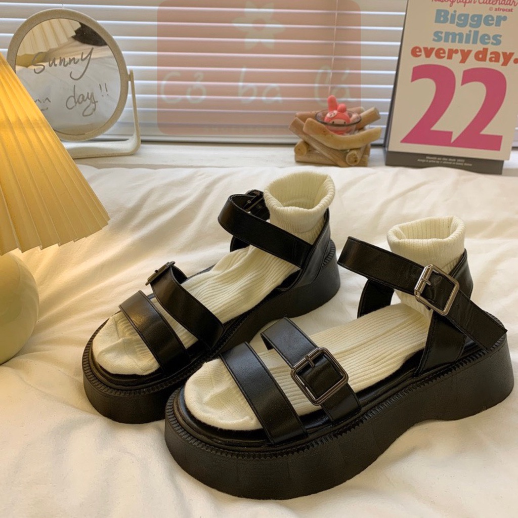 SANDAL NỮ COBALA SHOES - GIÀY THỜI TRANG PHONG CÁCH XUỒNG HAI QUAI NGANG TRƠN ĐẾ BẰNG - S23021700