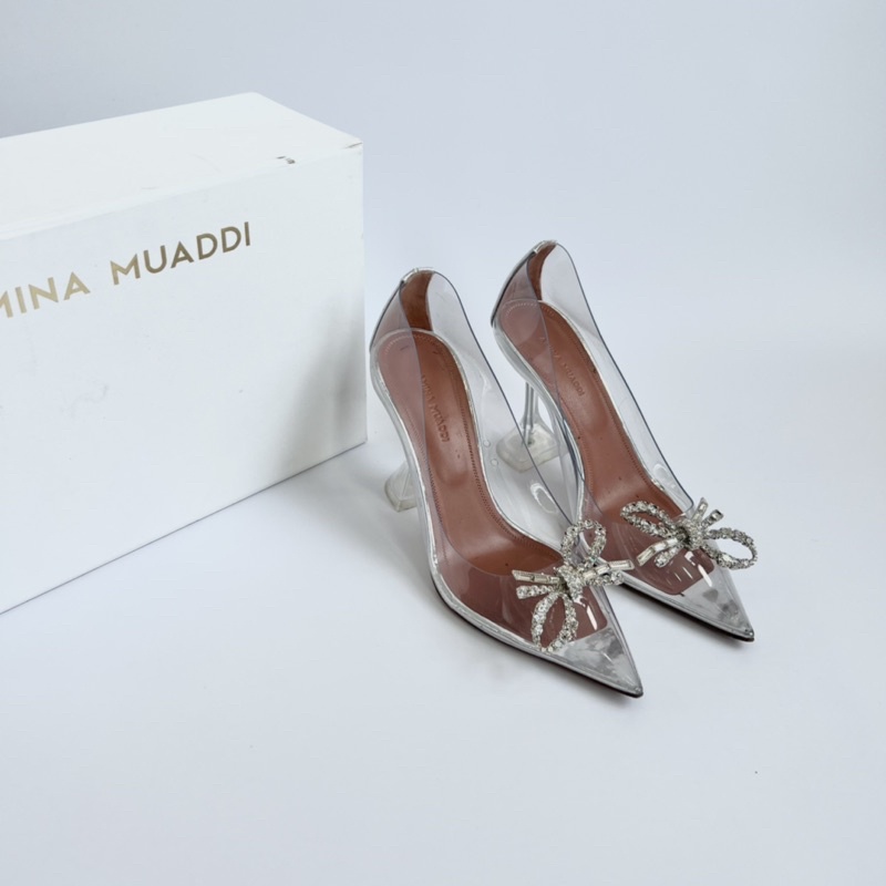 Guốc Amina Muaddi size 37 chính hãng