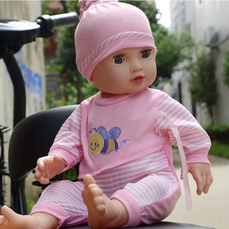 Bộ Quần Áo , Váy Búp Bê Em Bé Silicon - Cao 41cm