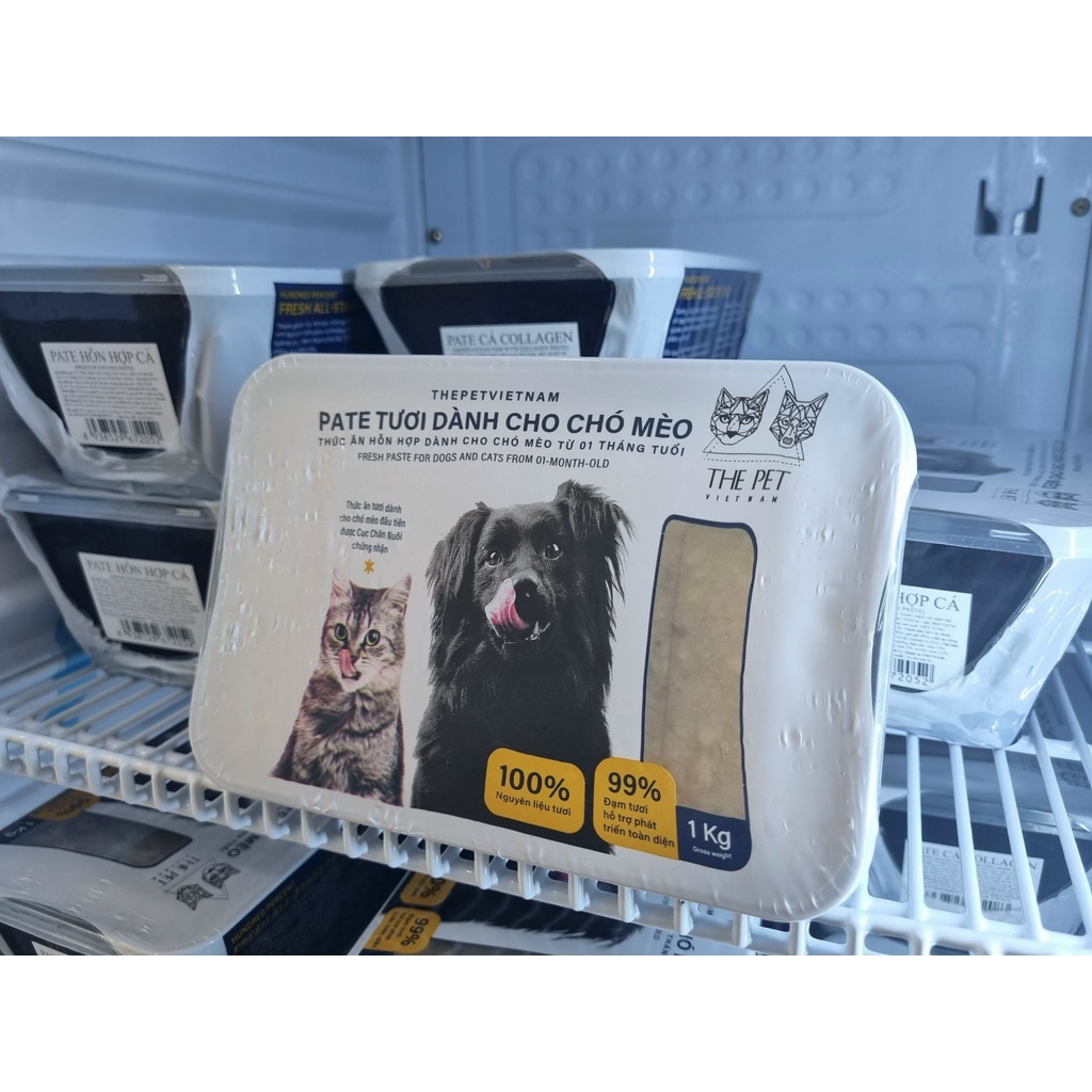 Pate Tươi Cho Chó Mèo The Pet - Hộp 1kg