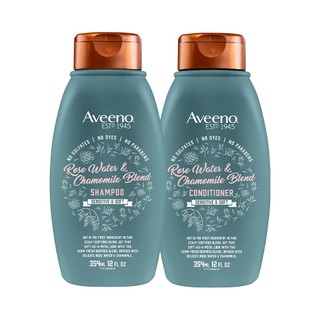 Dầu gội/xả dành cho tóc dễ gãy rụng Aveeno Scalp Soothing Rose Water and Chamomile Blend 354ml (Mỹ)