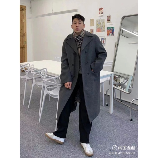 Áo dạ măng tô dáng dài