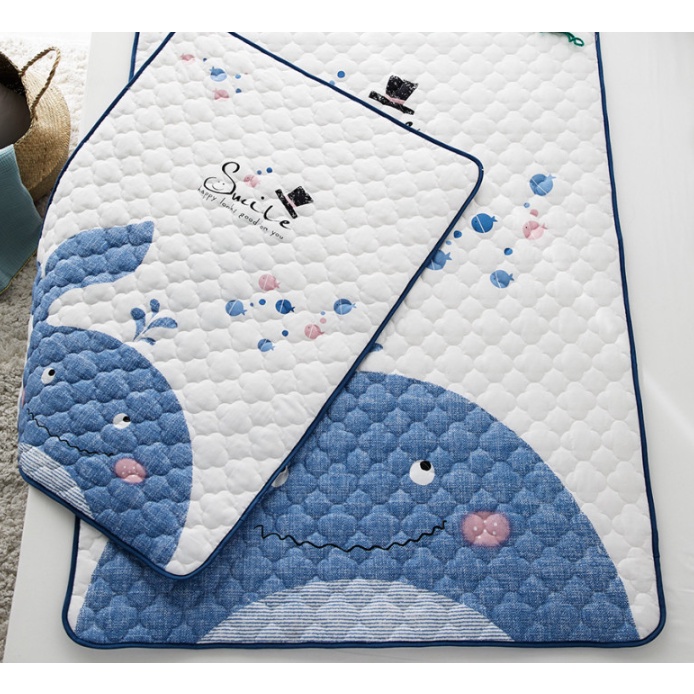 Thảm chống thấm cotton organic Prielle /thảm em bé /miếng lót em bé/ Made in Korea