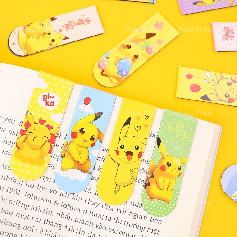 Bookmark nam châm, đánh dấu trang hình Pikachu dễ thương cute PK0081 TooYoo