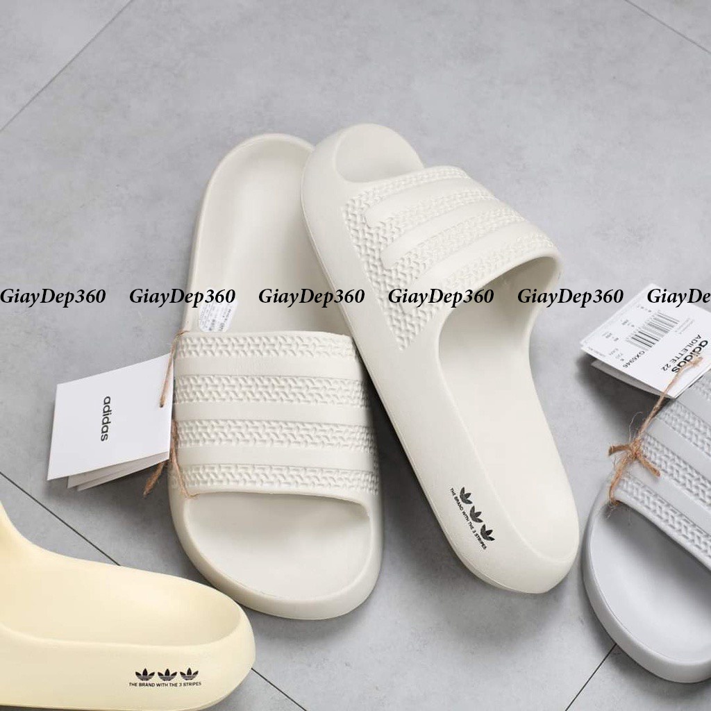 Dép đúc quai ngang adjdas Ayoon  nguyên khối,dép đúc nam nữ cao câp ful box